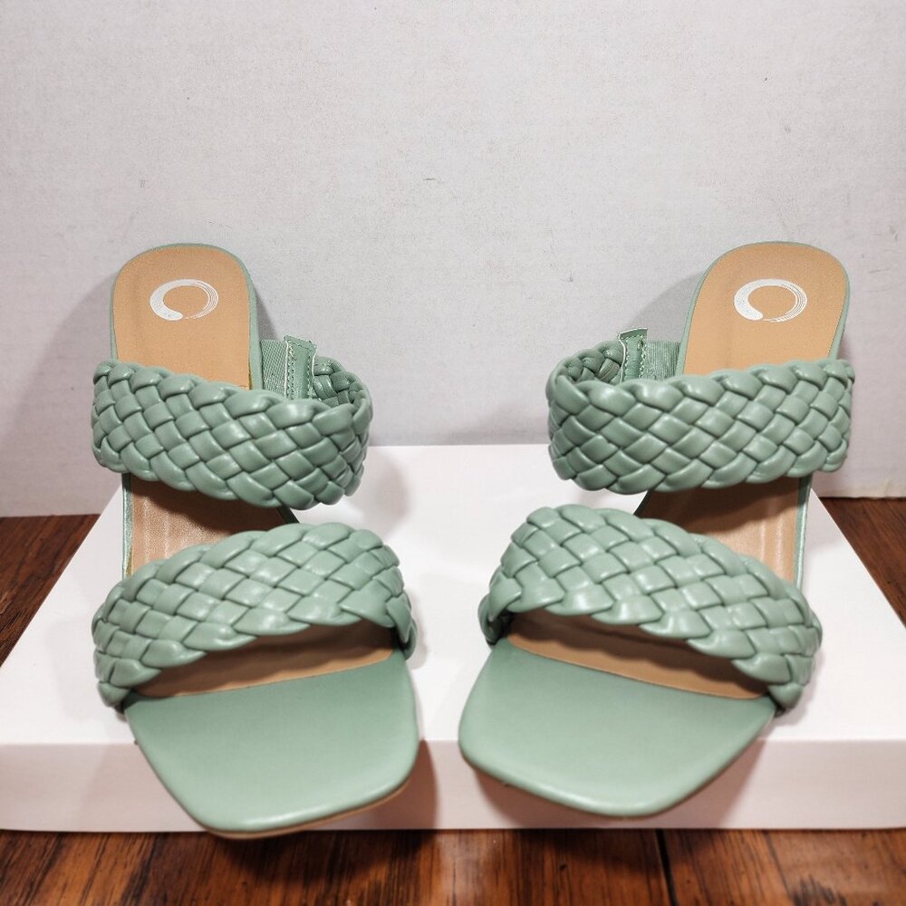 Journee Collection Women's Green Sandals